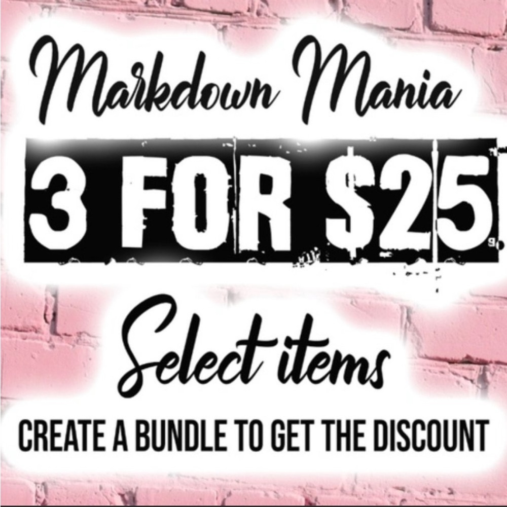 🛍 3/$25 Bundle Sale